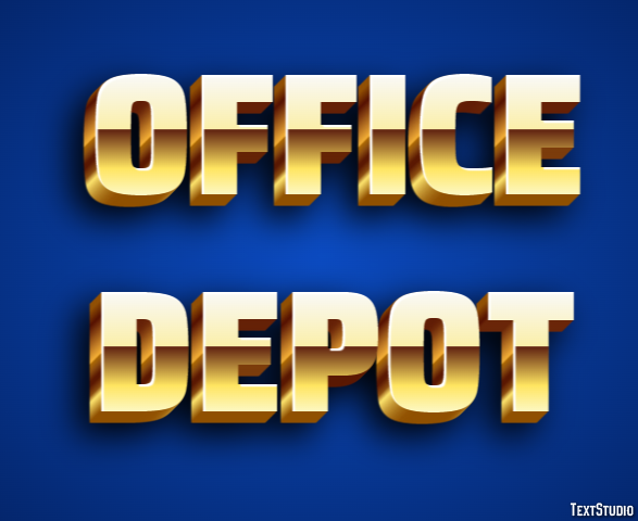 Office Depot Tekst effect