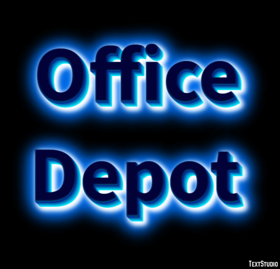 Office Depot Tekst effect