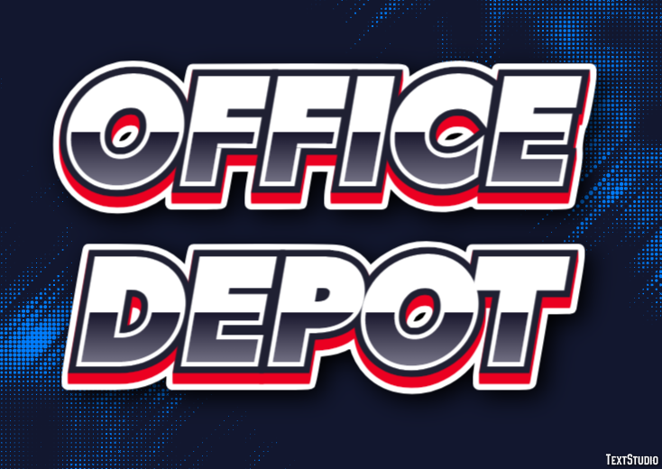 Office Depot Tekst effect