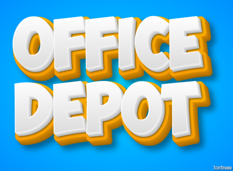 Office Depot Tekst effect