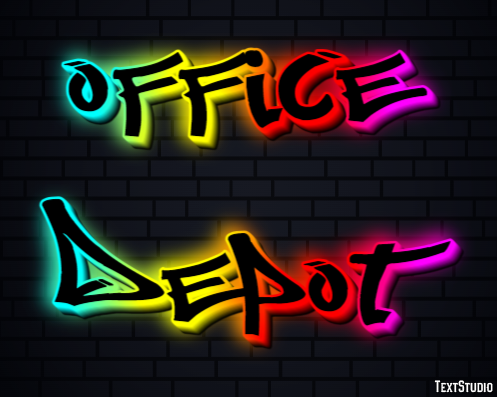 Office Depot Tekst effect