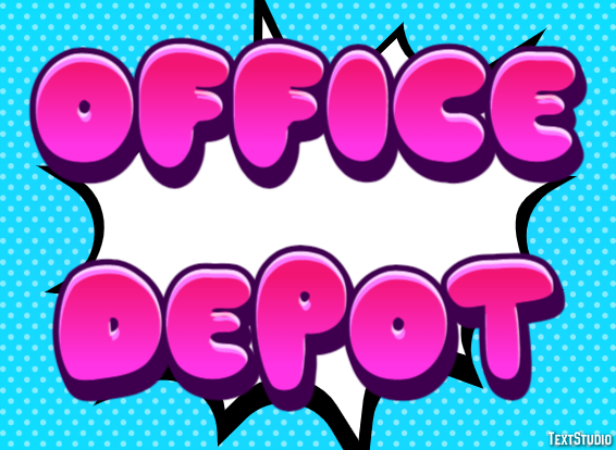 Office Depot Tekst effect