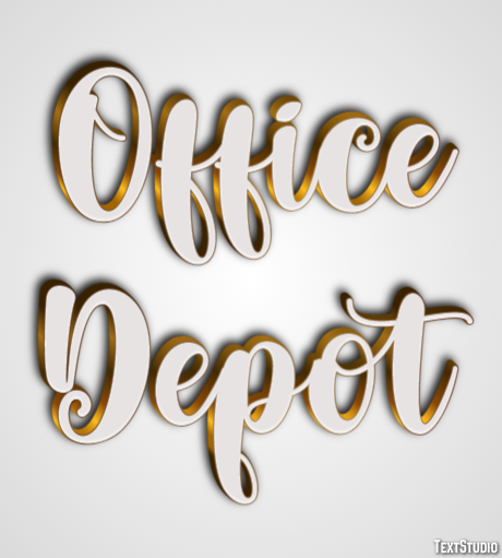 Office Depot Tekst effect