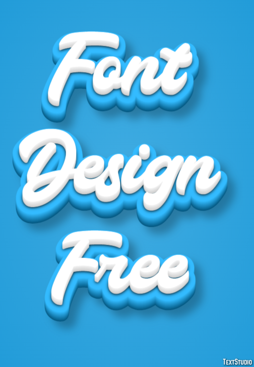 Font Design Free Effetto testo