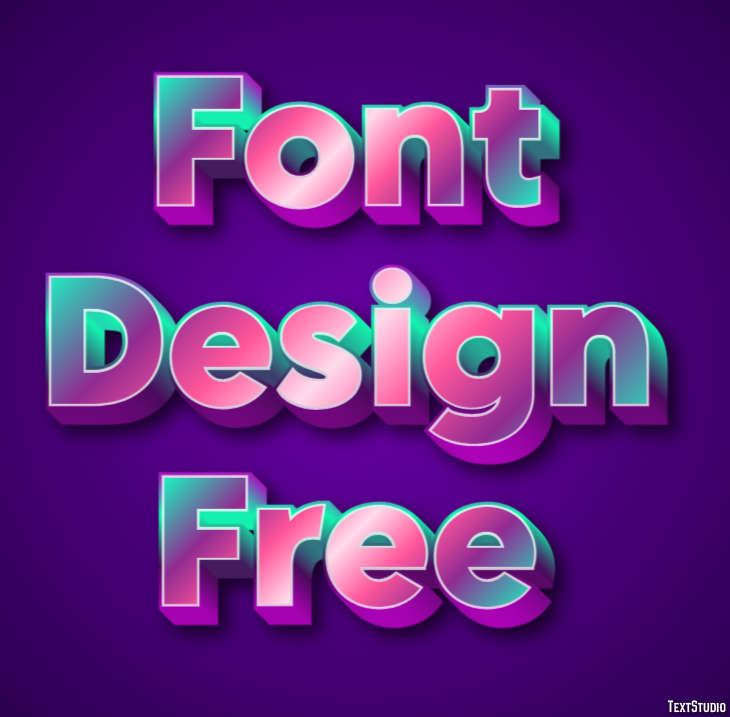 Font Design Free Effetto testo