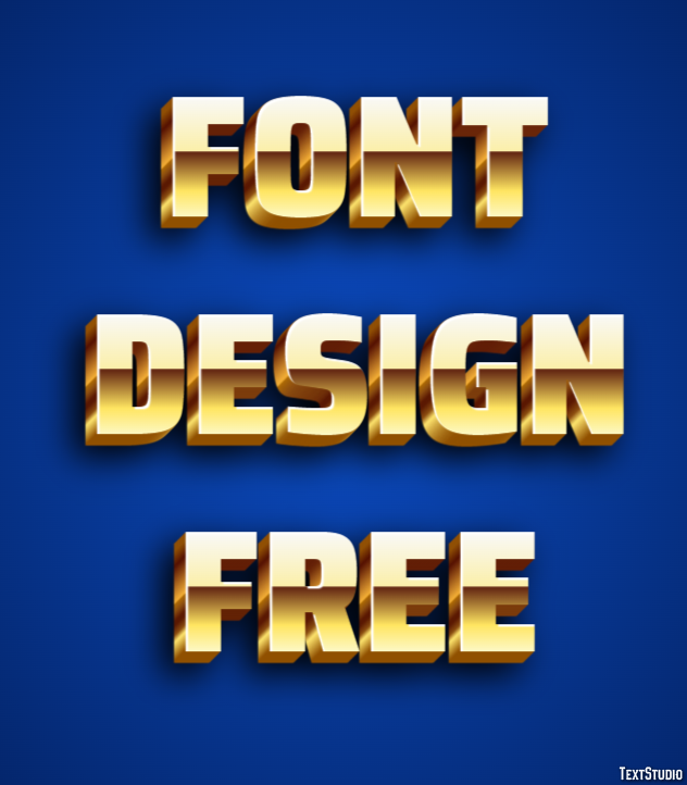 Font Design Free Effetto testo