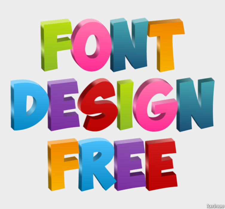 Font Design Free Effetto testo