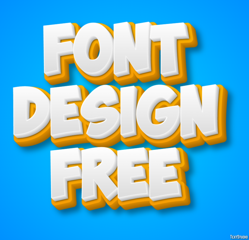 Font Design Free Effetto testo