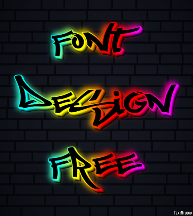 Font Design Free Effetto testo