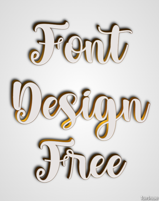 Font Design Free Effetto testo