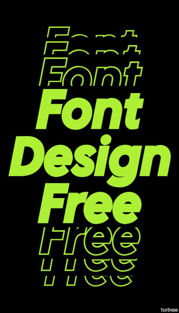 Font Design Free Effetto testo