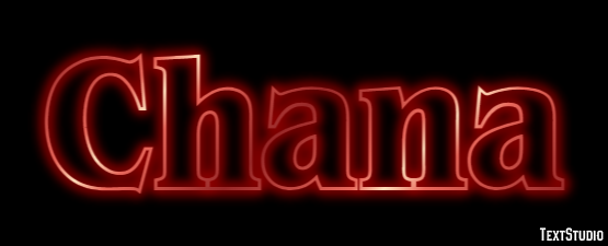 Chana Эффект текста