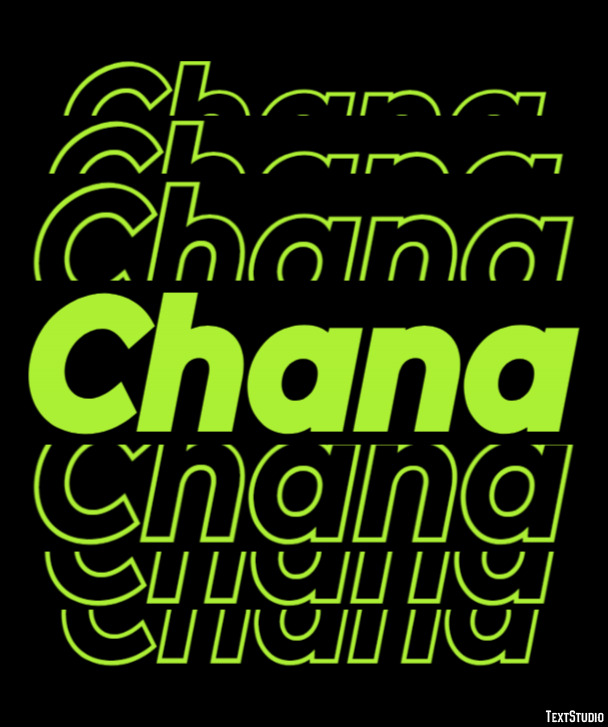 Chana Эффект текста
