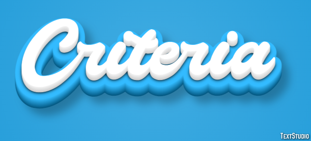 Criteria Text Effect