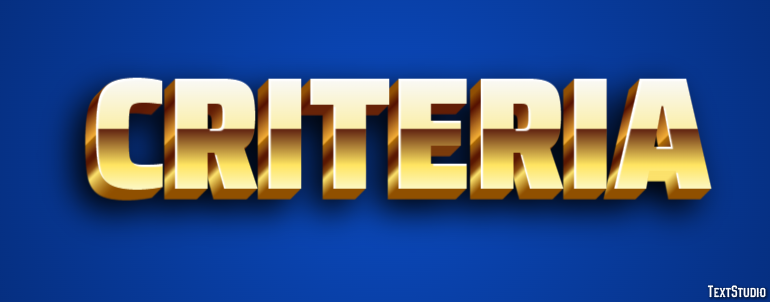 Criteria Text Effect