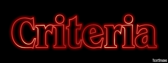 Criteria Text Effect