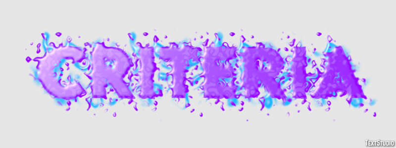 Criteria Text Effect