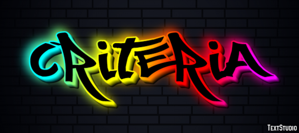 Criteria Text Effect