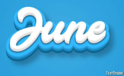 June Text effect