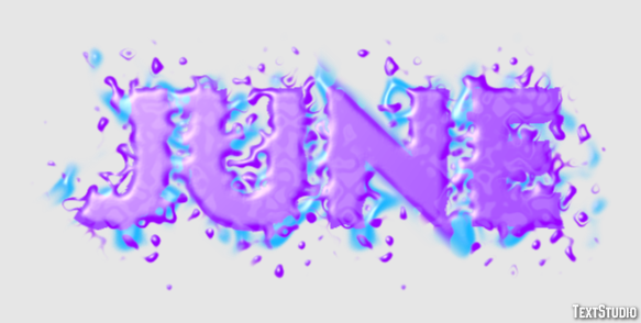 June Text effect