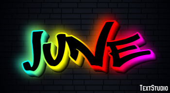 June Text effect