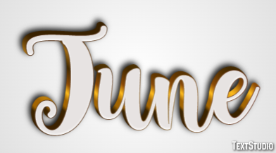 June Text effect