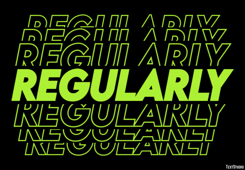 Regularly Text Effect