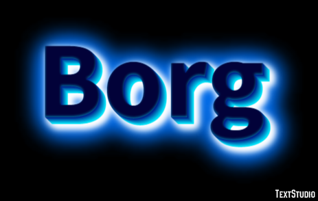 Borg Texteffekt