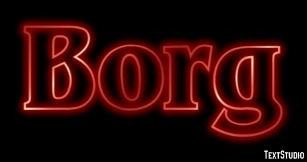 Borg Texteffekt