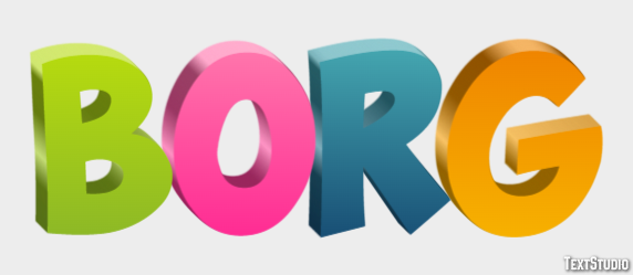 Borg Texteffekt
