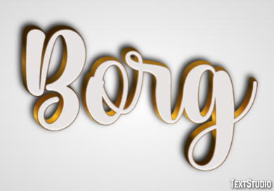 Borg Texteffekt