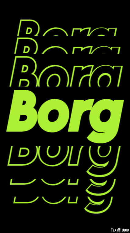 Borg Texteffekt