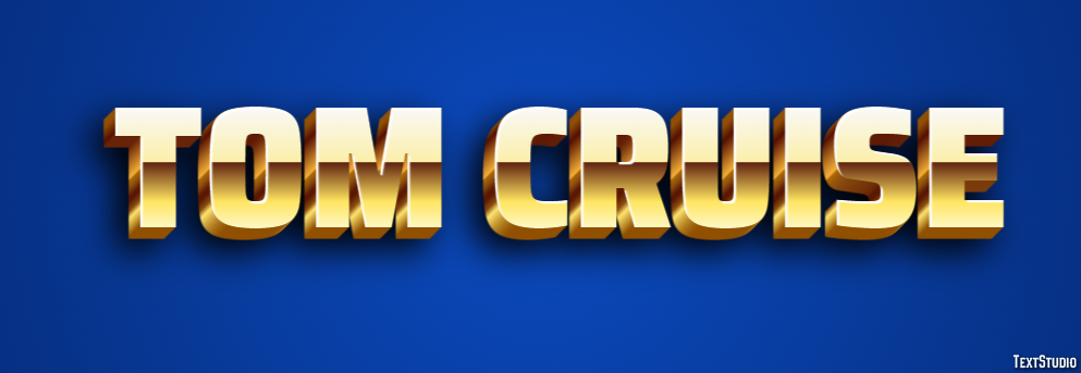 Tom Cruise テキスト効果