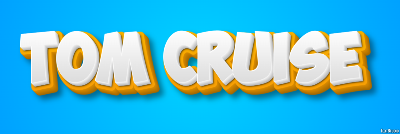 Tom Cruise Text Effect