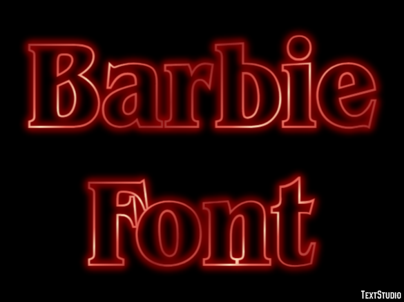 Barbie Font Text Effect