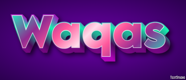 Waqas Text Effect