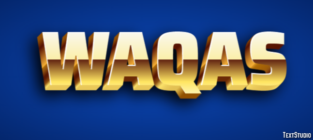 Waqas Text Effect