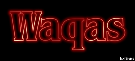 Waqas Text Effect