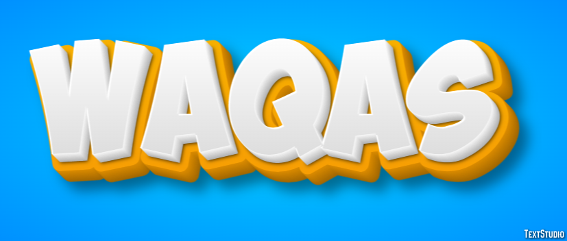Waqas Text Effect