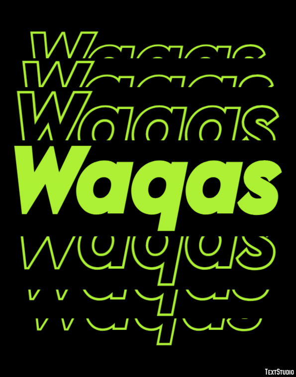 Waqas Text Effect