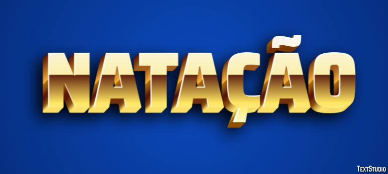 Natação Efeito de texto