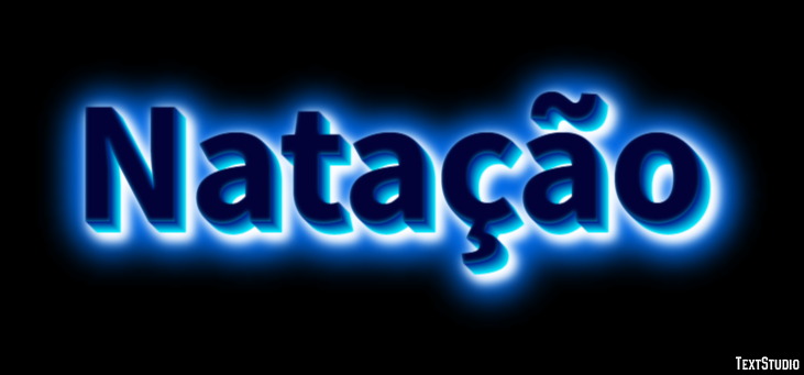 Natação Efeito de texto