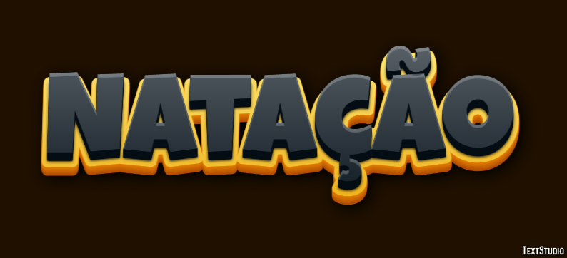 Natação Efeito de texto