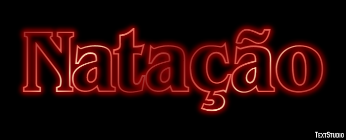 Natação Efeito de texto
