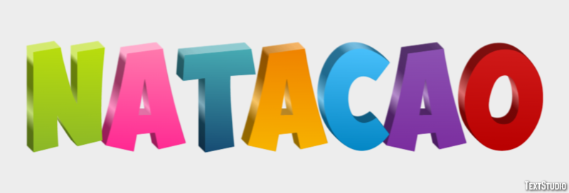 Natação Efeito de texto