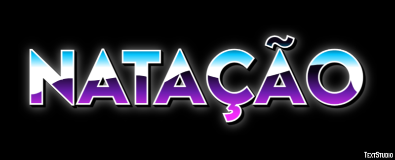 Natação Efeito de texto