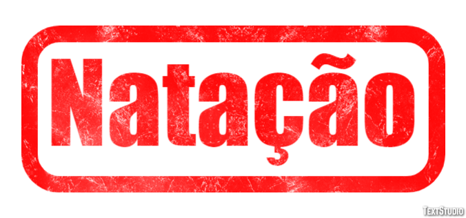 Natação Efeito de texto
