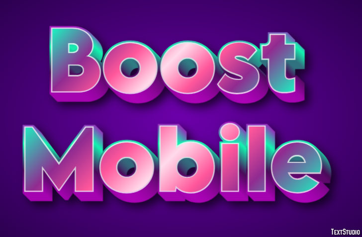 Boost Mobile Efecto de Texto