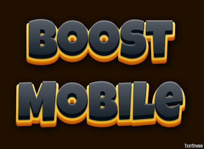 Boost Mobile Efeito de texto