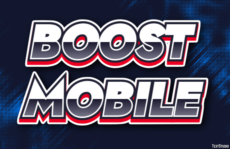 Boost Mobile Efecto de Texto